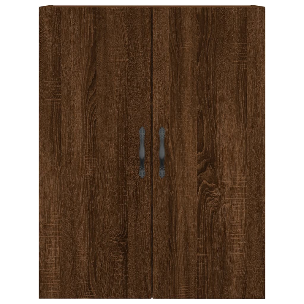 Brown oak wall cabinet 69.5x34x90 cm Engineering wood