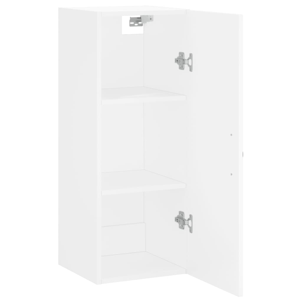 White wall cabinet 34.5x34x90 cm Engineering wood