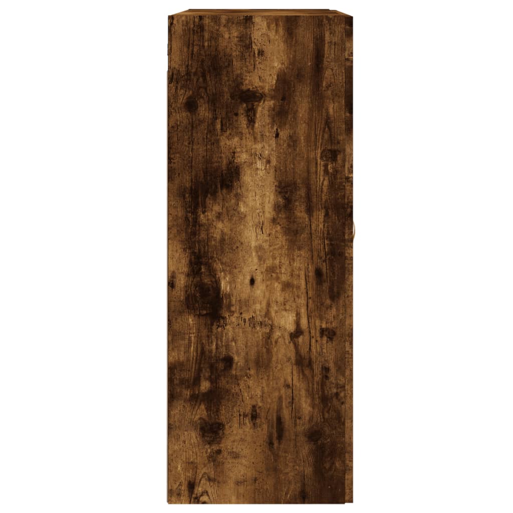Geräucherte Eichenwandschrank 69.5x34x90 cm Ingenieurholz Holz