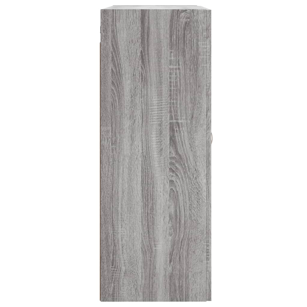 Sonoma gray wall cabinet 69.5x34x90 cm Engineering wood