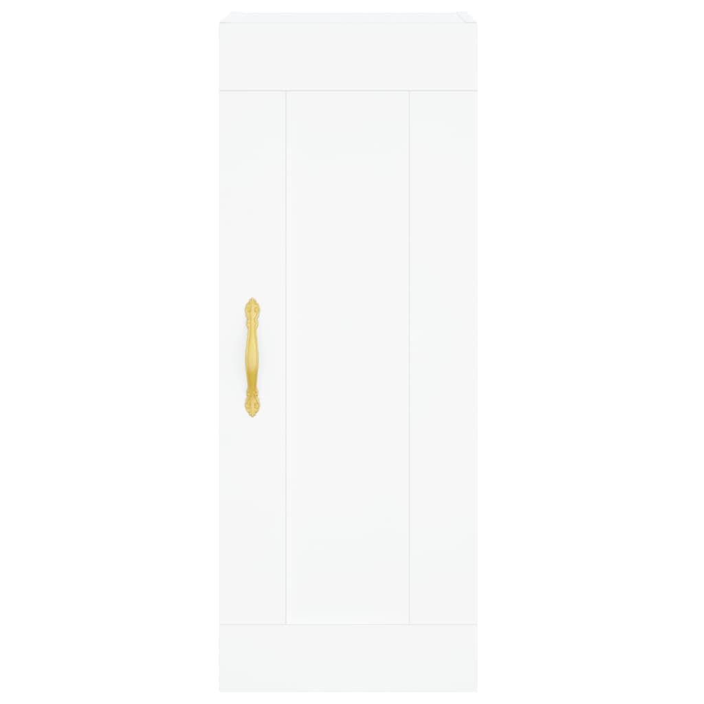 Pensile bianco 34,5x34x90 cm in derivati ​​del legno