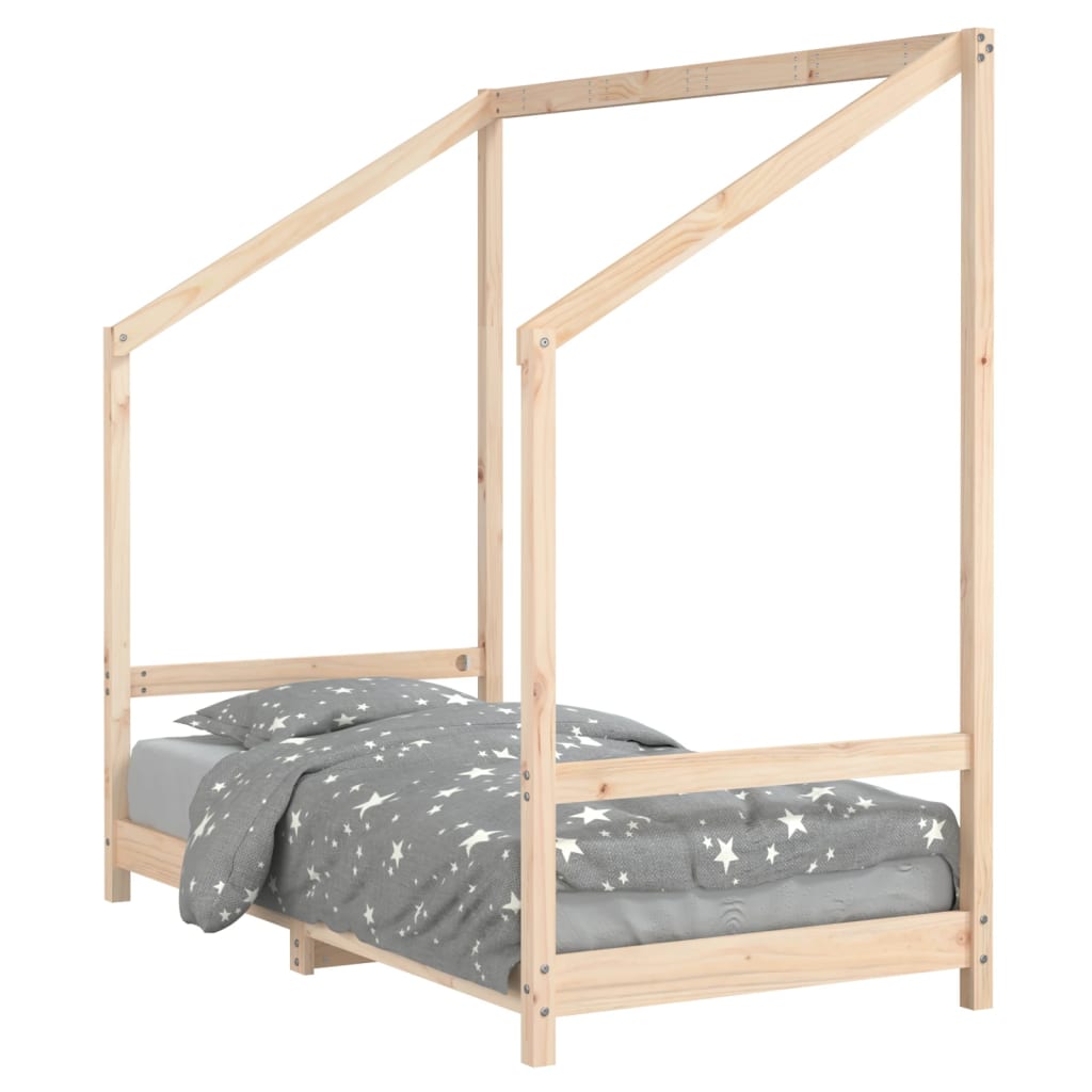 Bed frame for children 80x160 cm solid pine wood