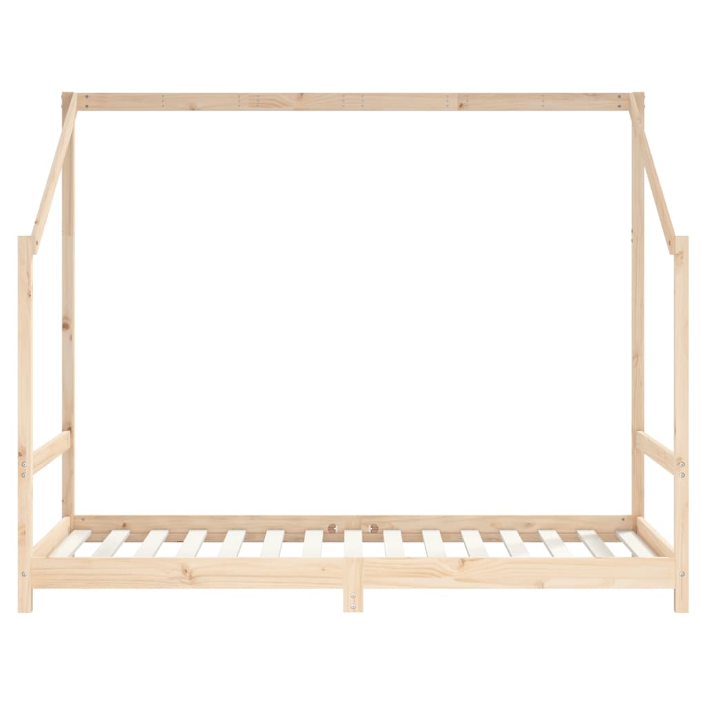 Bed frame for children 2x (90x190) cm solid pine wood