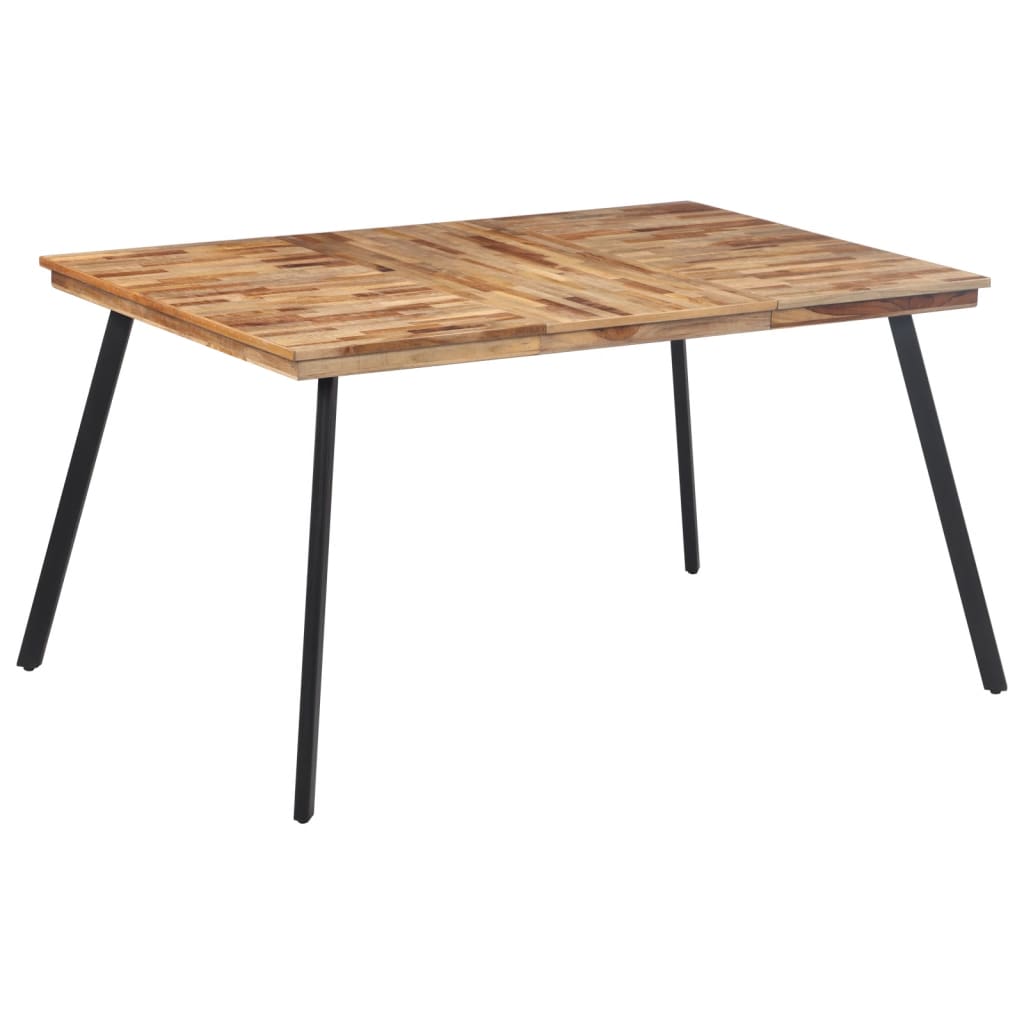 Dining table 148x97x76 cm solid teak wood