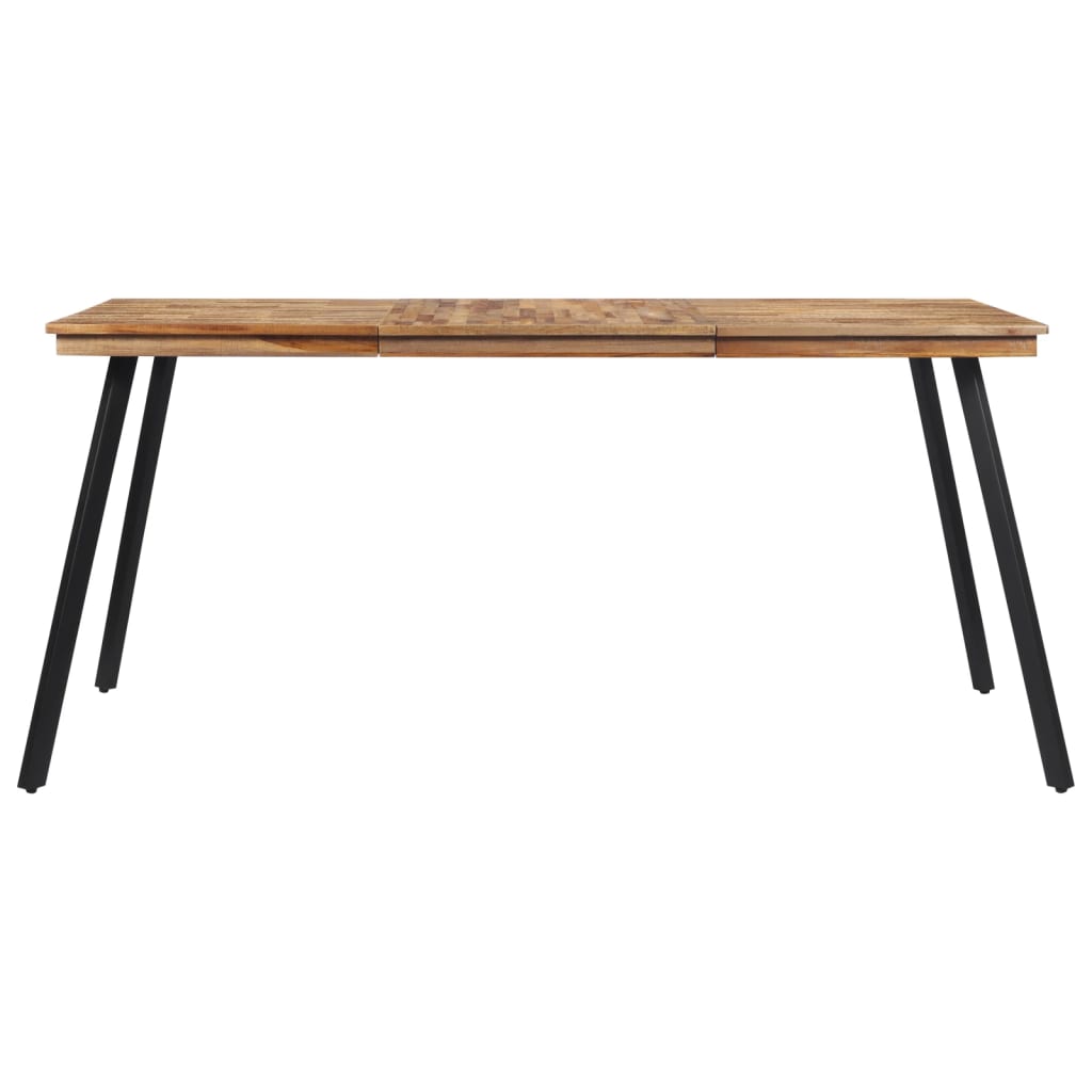 Dining table 169x98.5x76 cm solid teak wood