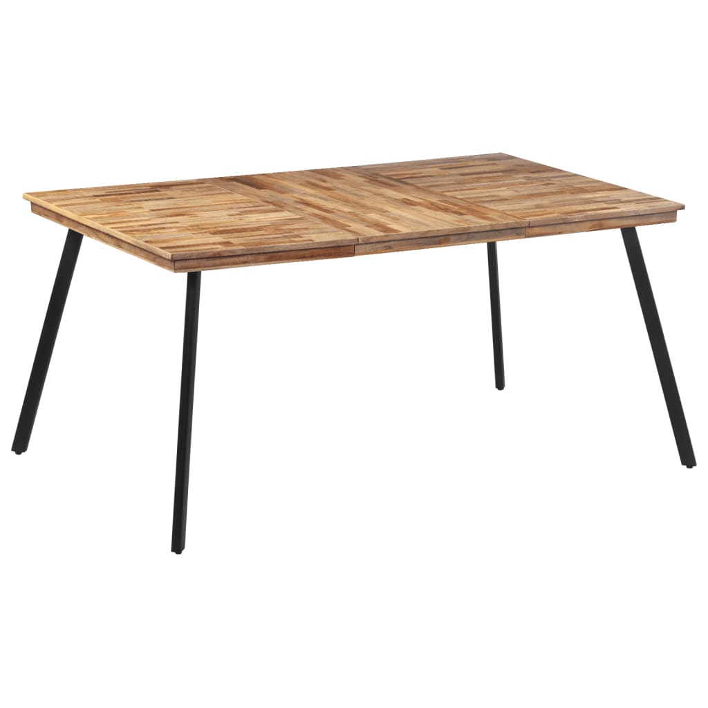 Dining table 169x98.5x76 cm solid teak wood
