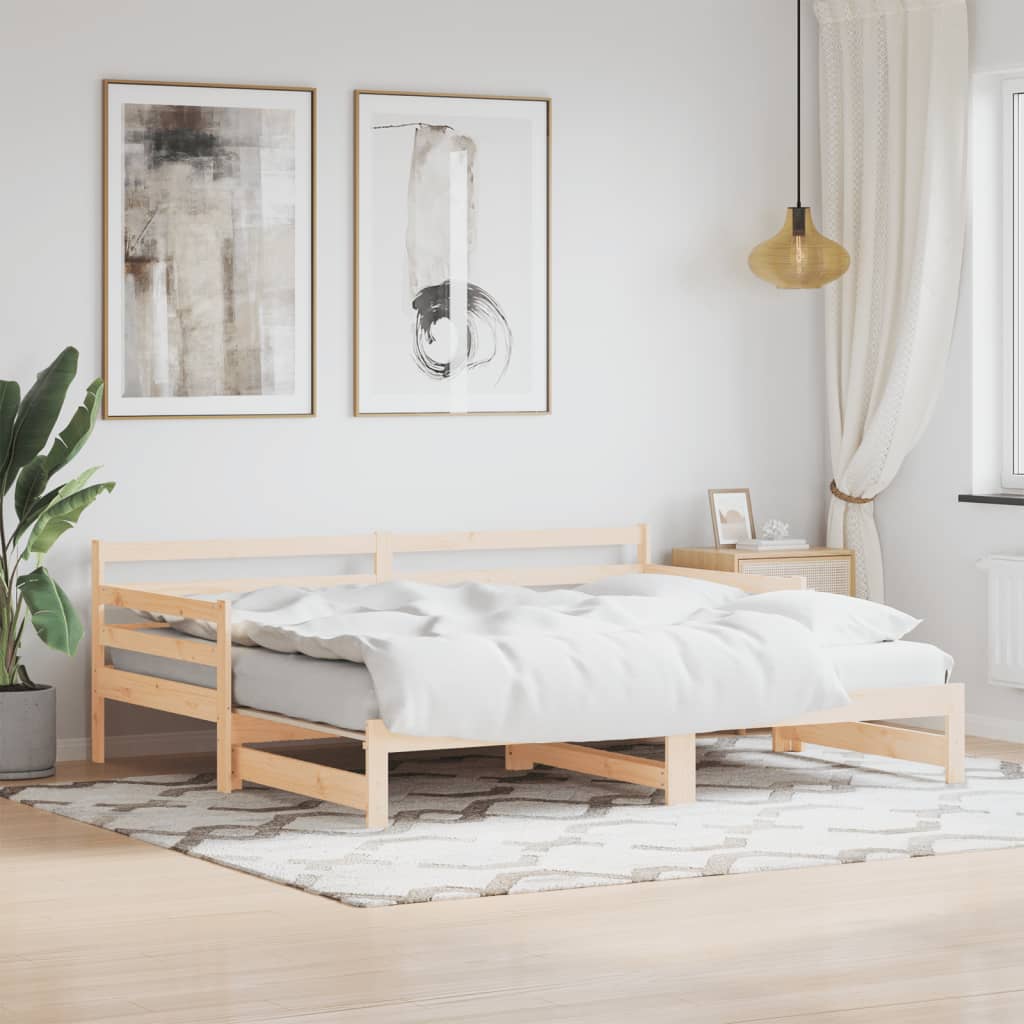 Tagesbett mit Schwung 80x200 cm Festkieferholz
