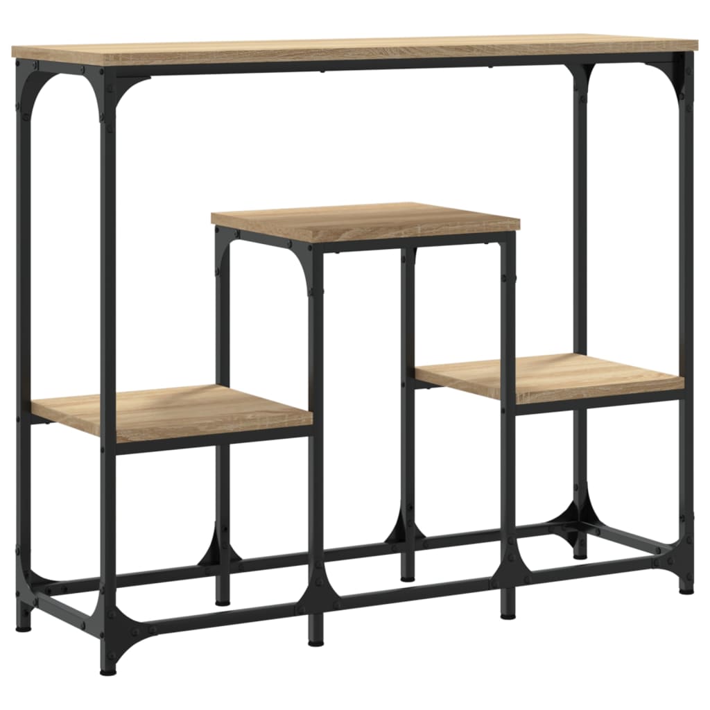 Sonoma oak console table 89.5x28x76 cm engineering wood