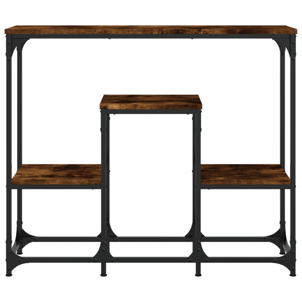 Tabelle mit geräucherter Eiche -Konsole 89.5x28x76 cm Engineering Holz