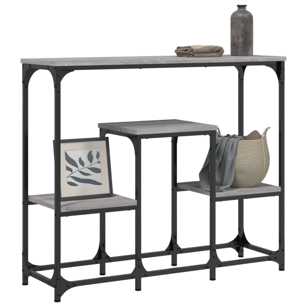 Sonoma Grey Console Tabelle 89.5x28x76 cm Engineering Wood