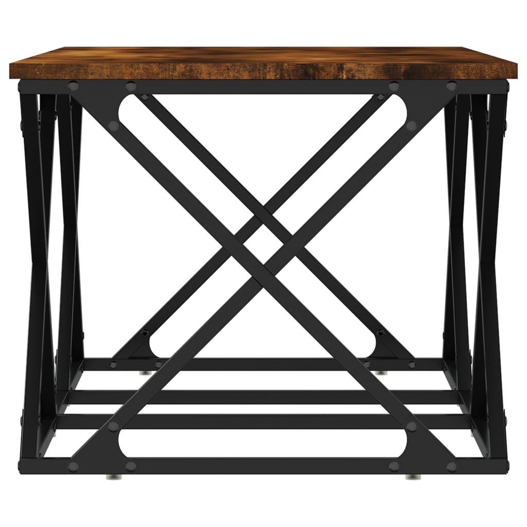 Tavolino in quercia affumicata 100x49x40 cm ingegneria