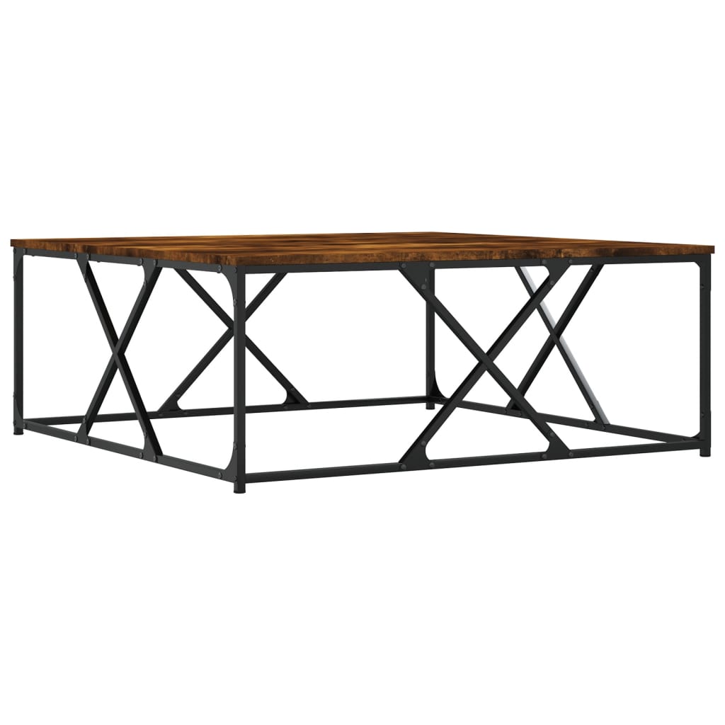 Tavolino in quercia affumicata 100x100x40 cm ingegneria