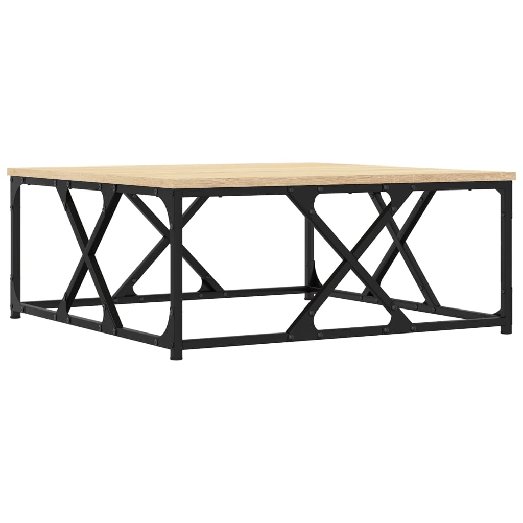 Tavolino in rovere Sonoma 70x70x30 cm in multistrato
