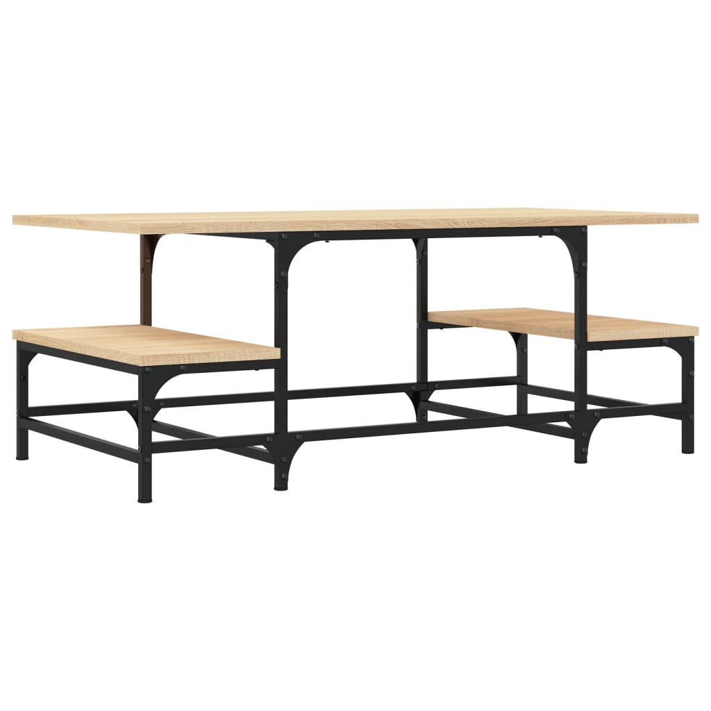 Tavolino in rovere Sonoma 100x50,5x40 cm in multistrato