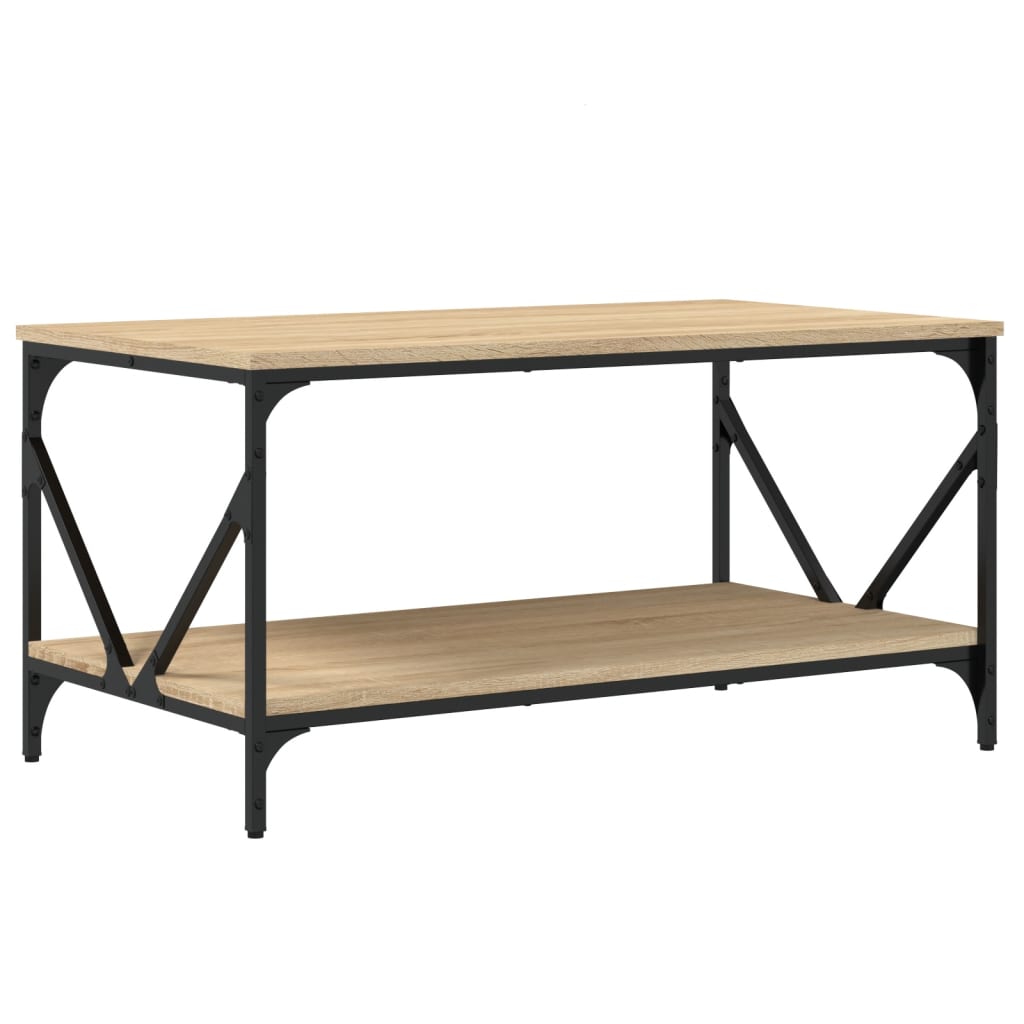 Sonoma oak coffee table 90x50x45 cm engineering wood