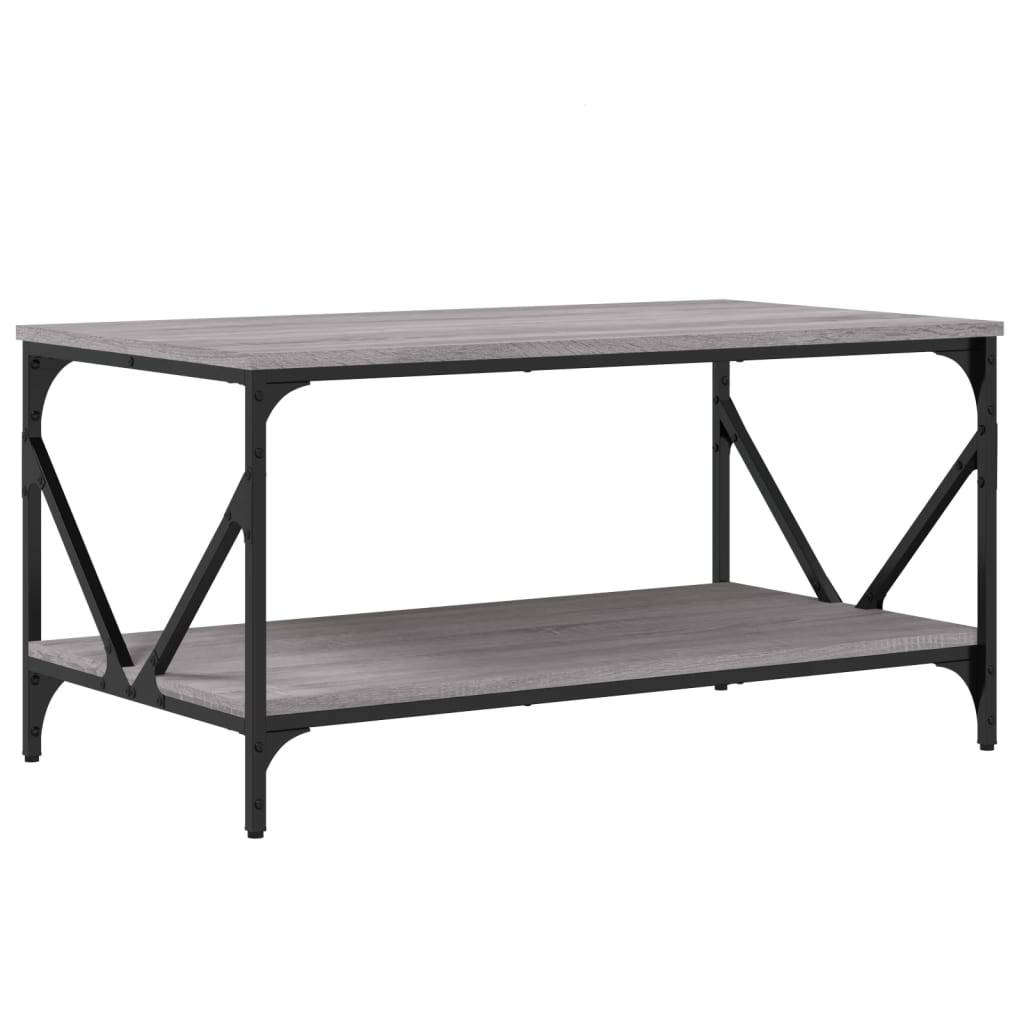 Sonoma gray coffee table 90x50x45 cm engineering wood