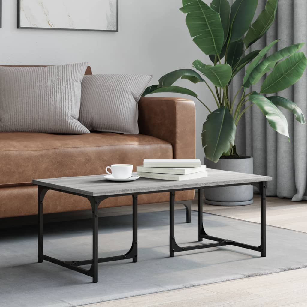 Sonoma gray coffee table 90x50x35 cm engineering wood