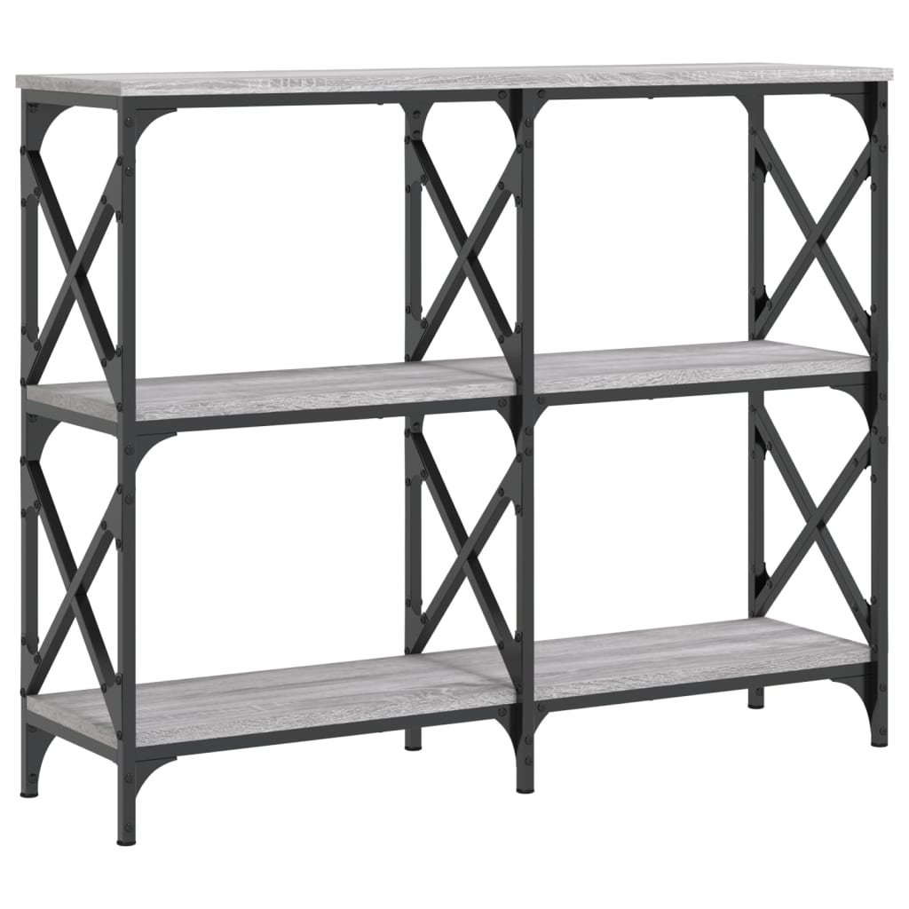 Sonoma gray console table 100x28x80.5 cm engineering wood