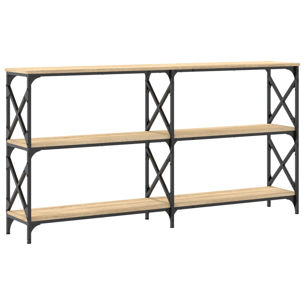 Sonoma Oak Console Tabelle 156x28x80,5 cm Ingenieurholz Holz
