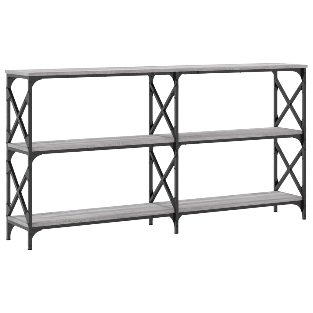Sonoma gray console table 156x28x80.5 cm engineering wood