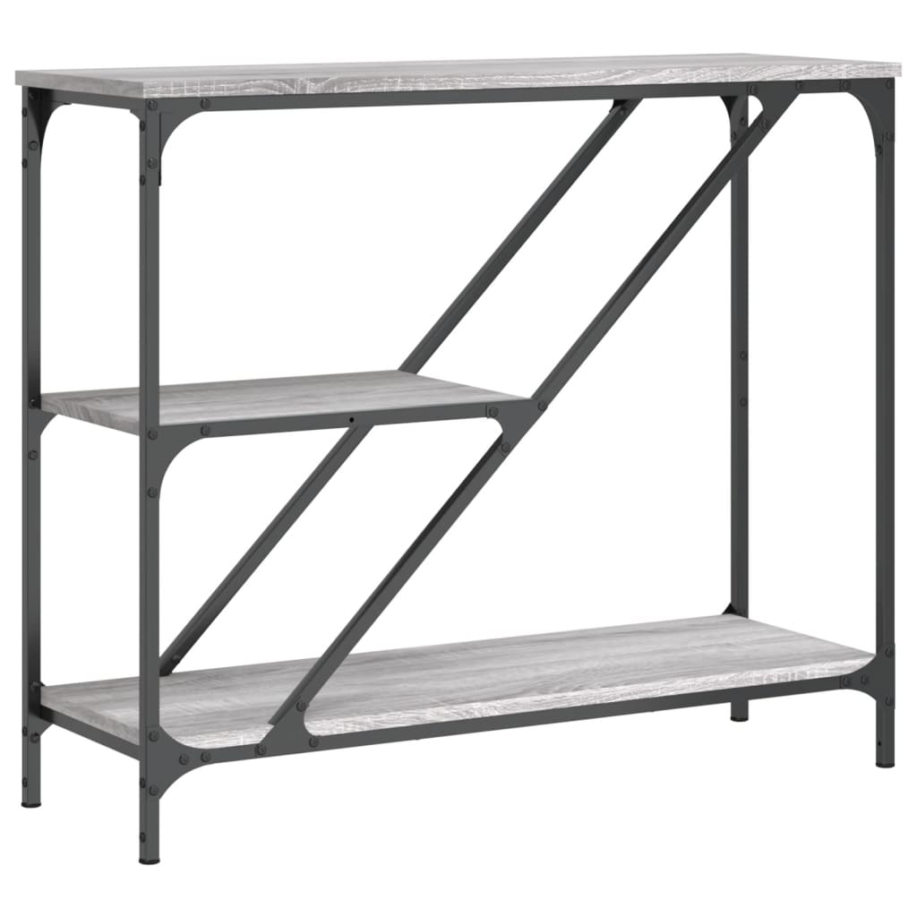Sonoma Grey Console Tabelle 88.5x30x75 cm Engineering Wood