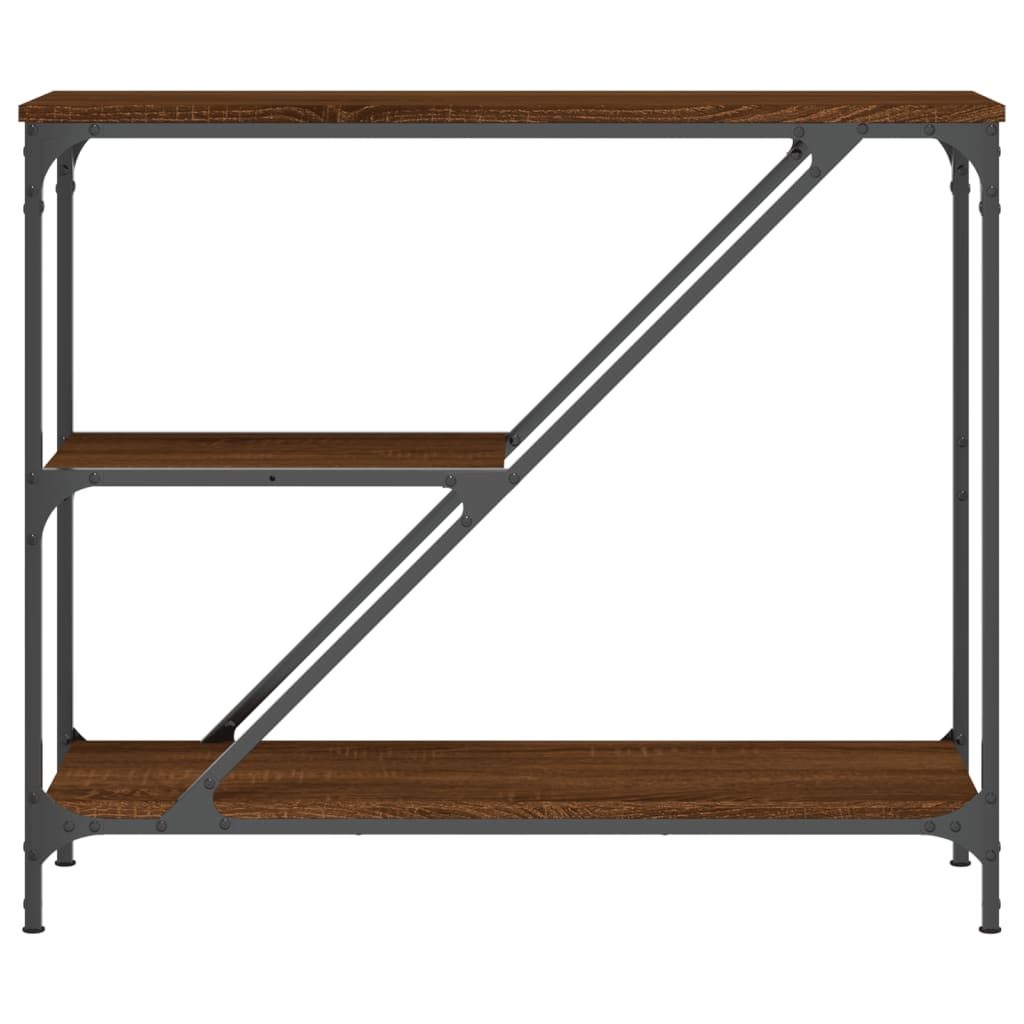 Brown Eiche Konsole Tabelle 88.5x30x75 cm Ingenieurholz Holz