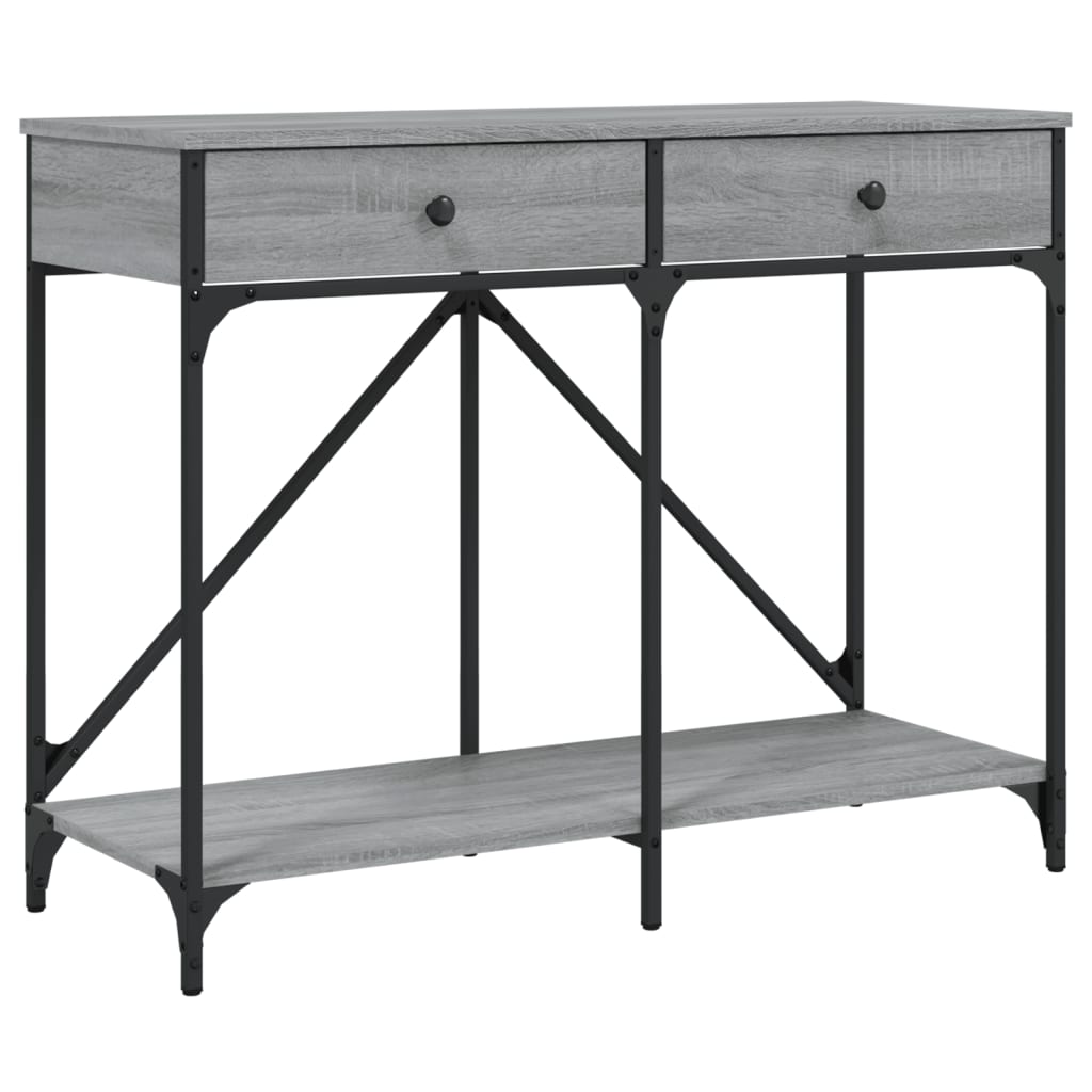 Sonoma Grey Console Tabelle 100x39x78,5 cm Ingenieurholz Holz