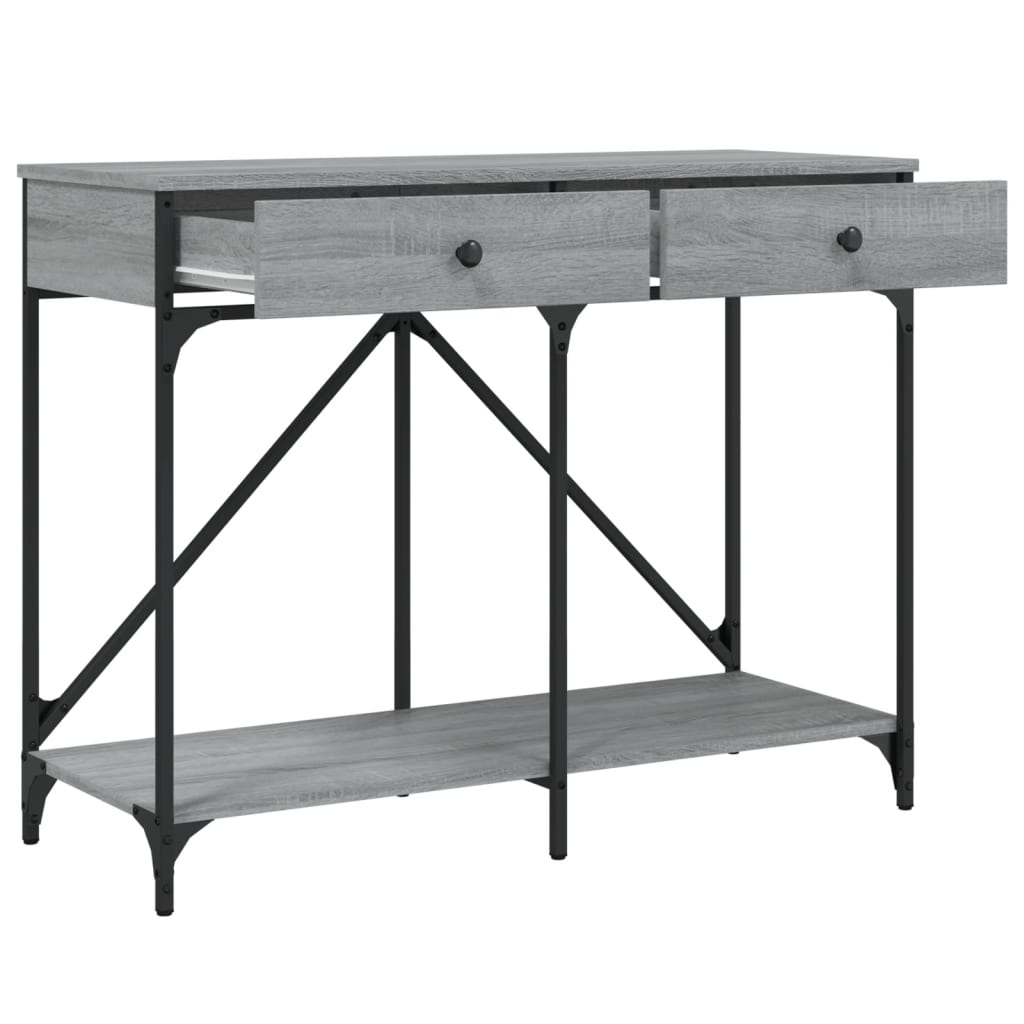 Sonoma gray console table 100x39x78.5 cm engineering wood