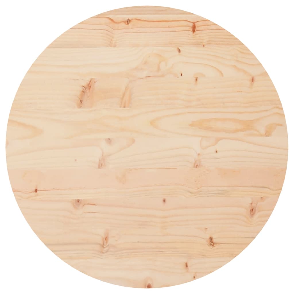 Dessus de table rond Ø50x3 cm bois de pin massif
