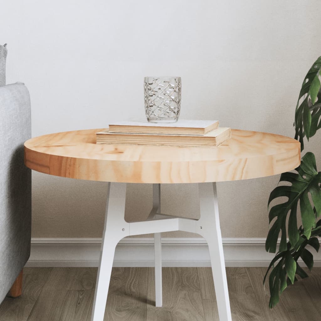 Round table top Ø50x3 cm Solid pine wood