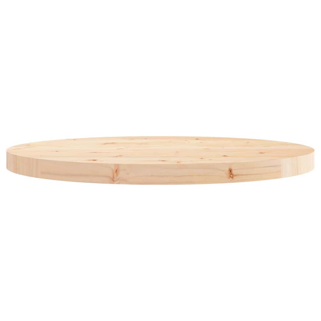 Topta tavola rotonda Ø60x3 cm in legno di pino solido