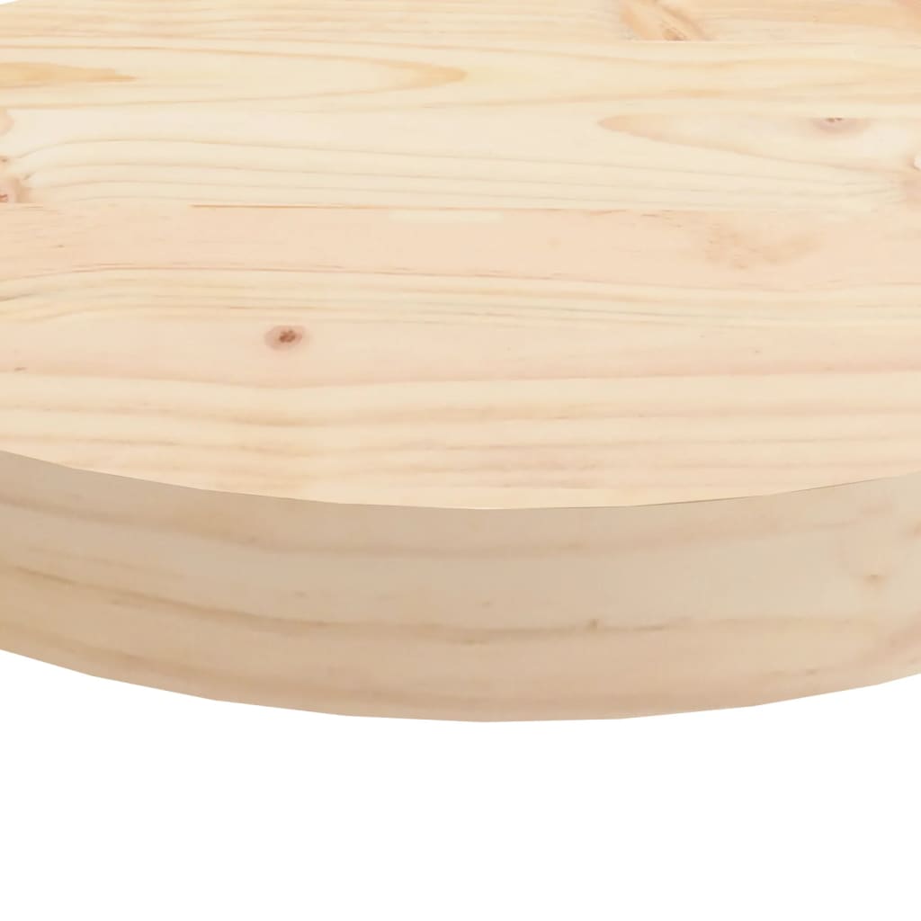 Runde Tischplatte Ø60x3 cm Festkieferholz