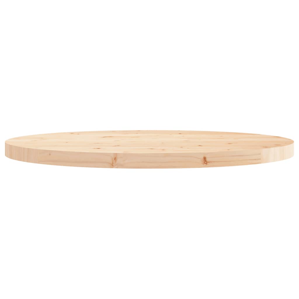 Tavolo rotondo Top Ø80x3 cm Legno di pino solido
