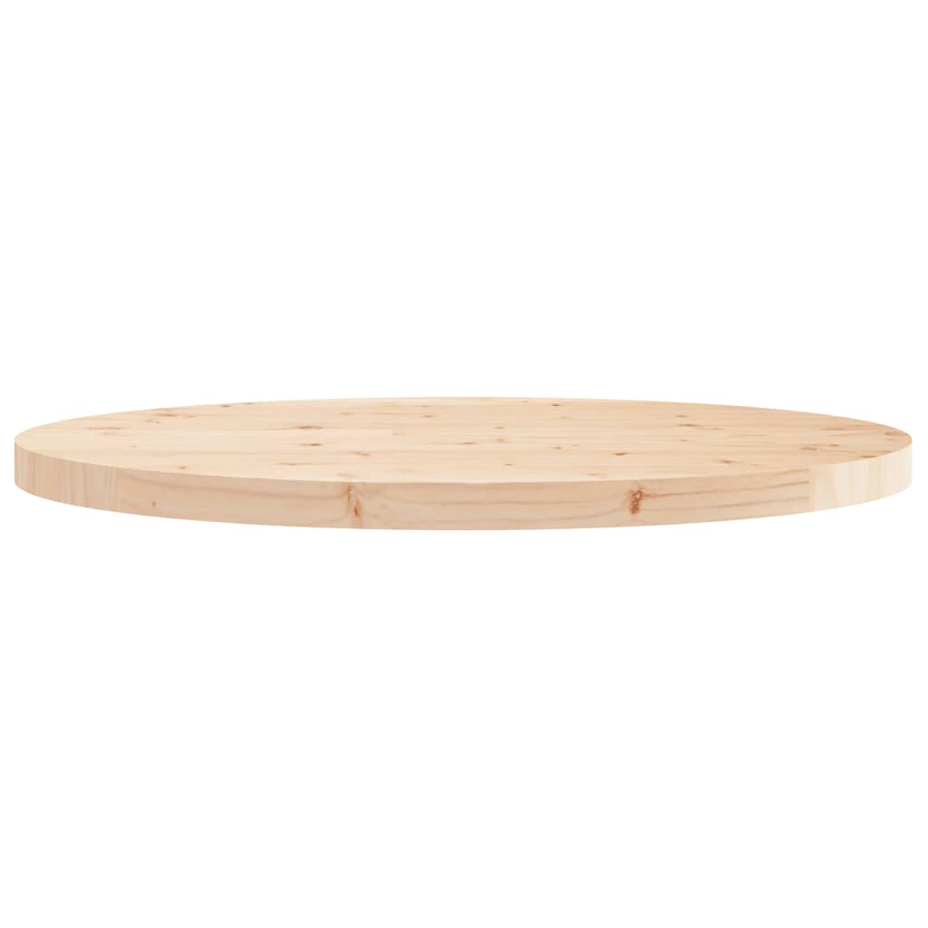 Tavolo rotondo Top Ø80x3 cm Legno di pino solido