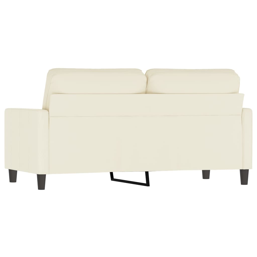 2 -seater sofa Cream 140 cm Velvet