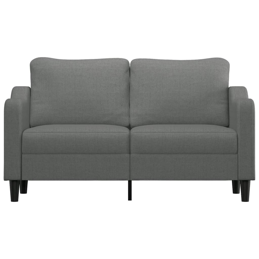 2 -seater dark gray sofa 140 cm fabric