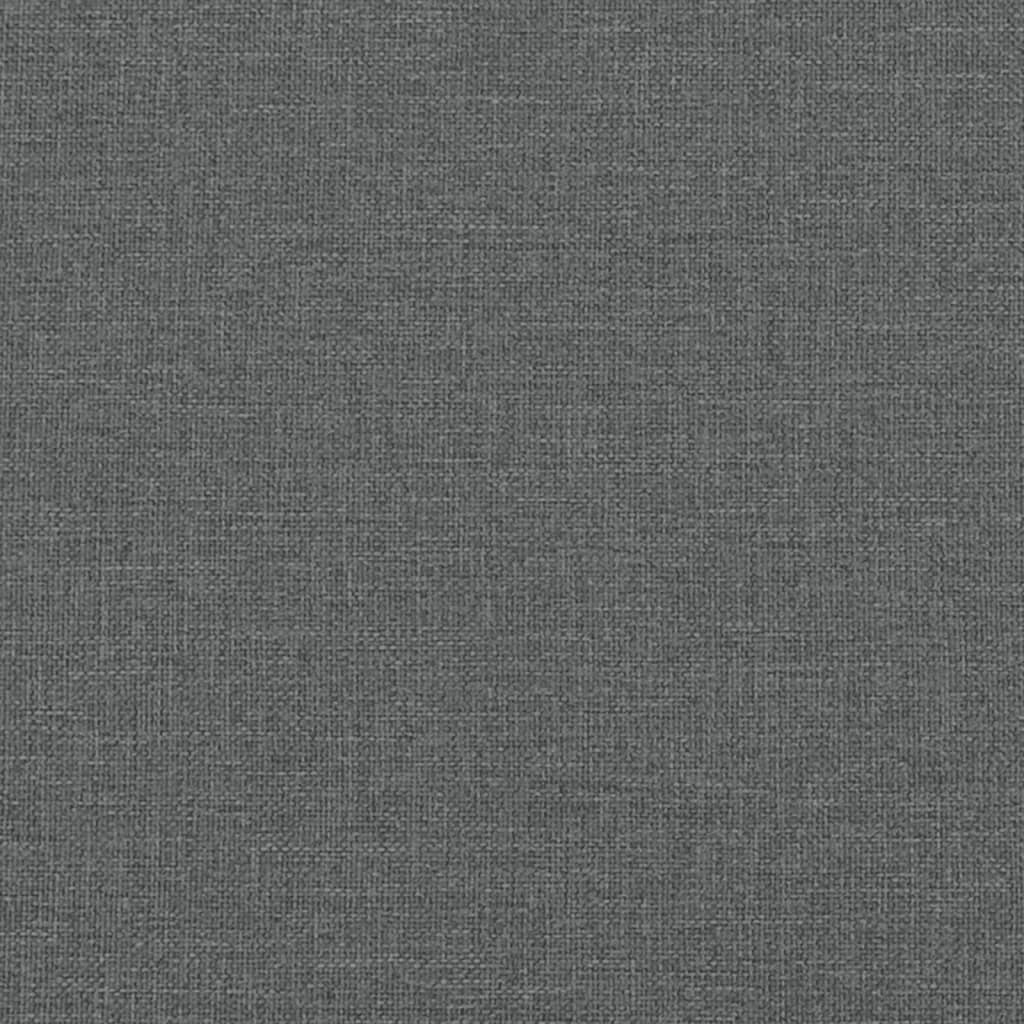2 -seater dark gray sofa 140 cm fabric