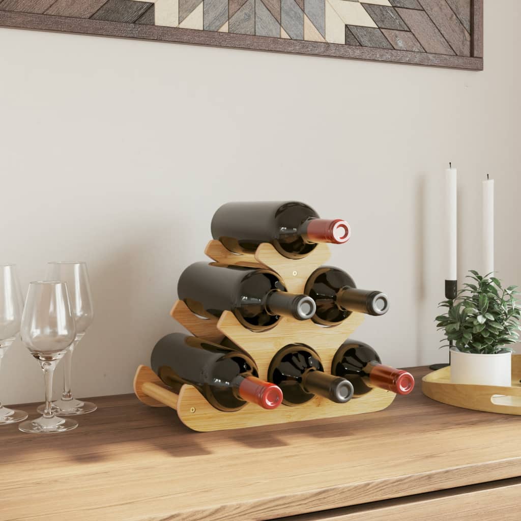 Wine record for 6 bottles 35x18x25.5 cm bamboo