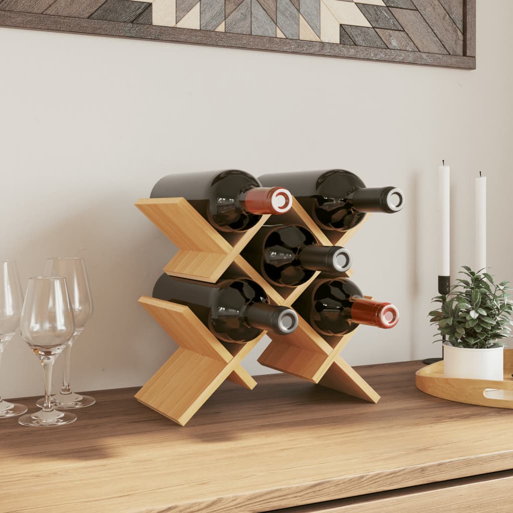 Wine record for 5 bottles 41x15x25 cm bamboo