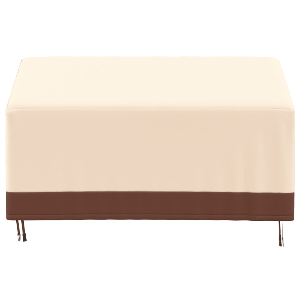 3 -seater beige bench cover 159x84x56/81 cm oxford 600d