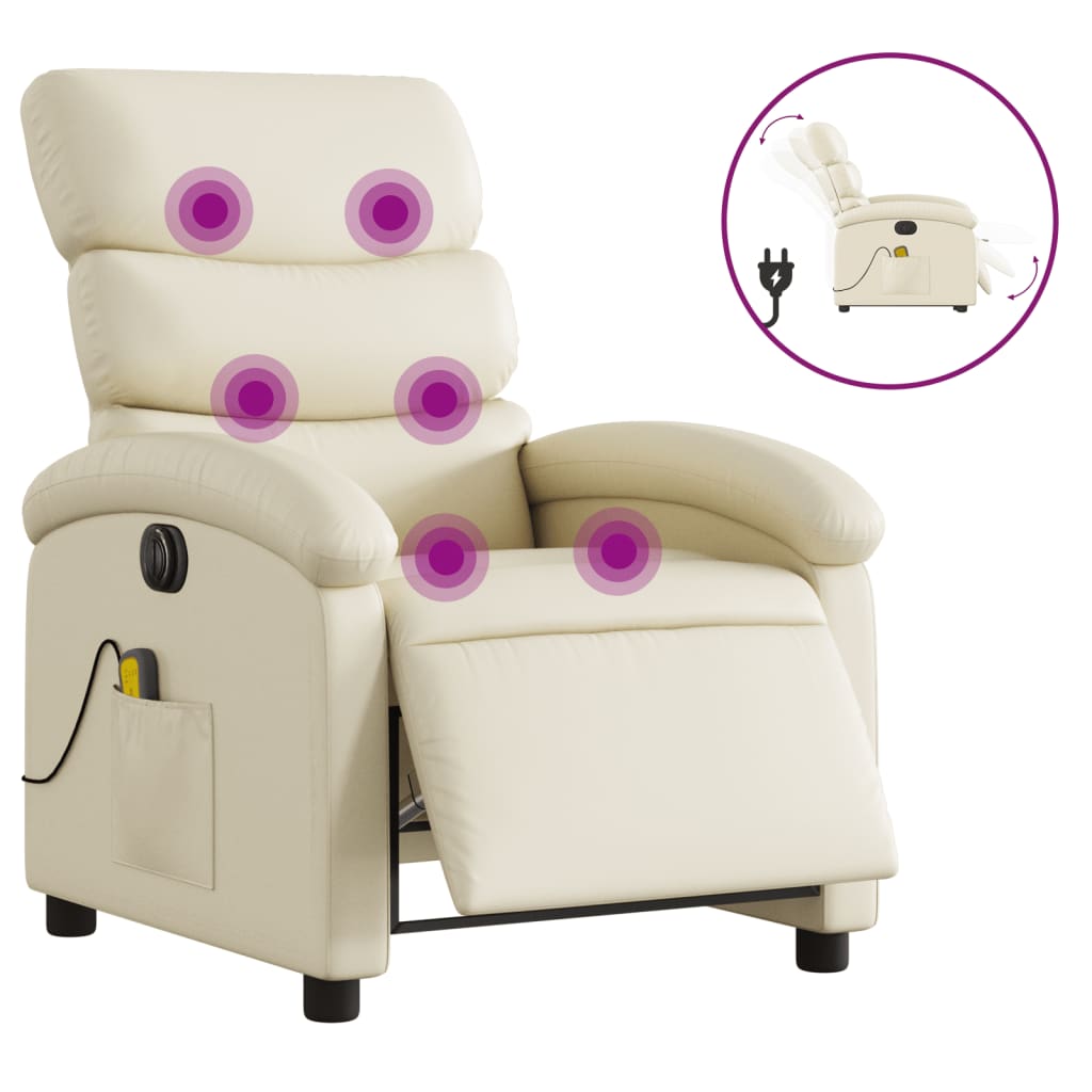 Electric -style Terlet Like Massage Chair Similar Cream