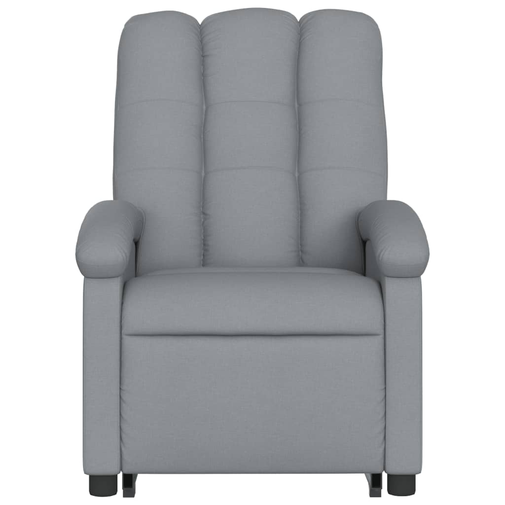 Light gray tilting massage chair fabric