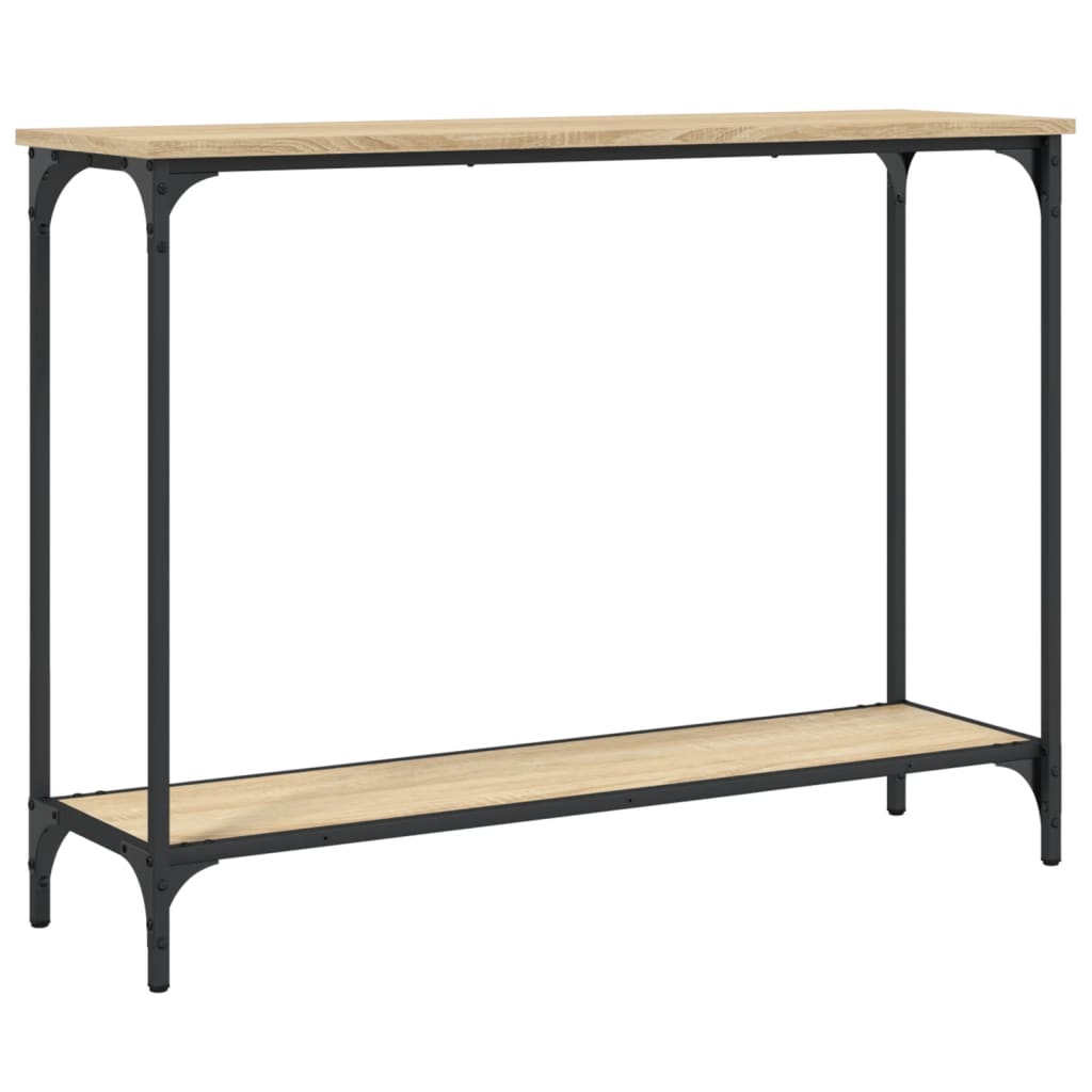 Sonoma oak console table 101x30.5x75 cm engineering wood