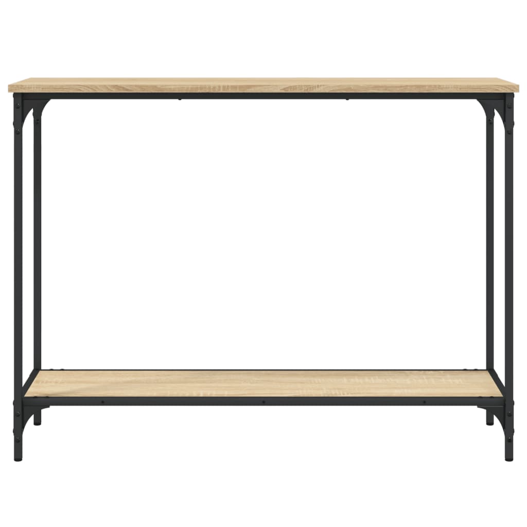 Table console chêne sonoma 101x30,5x75 cm bois d'ingénierie