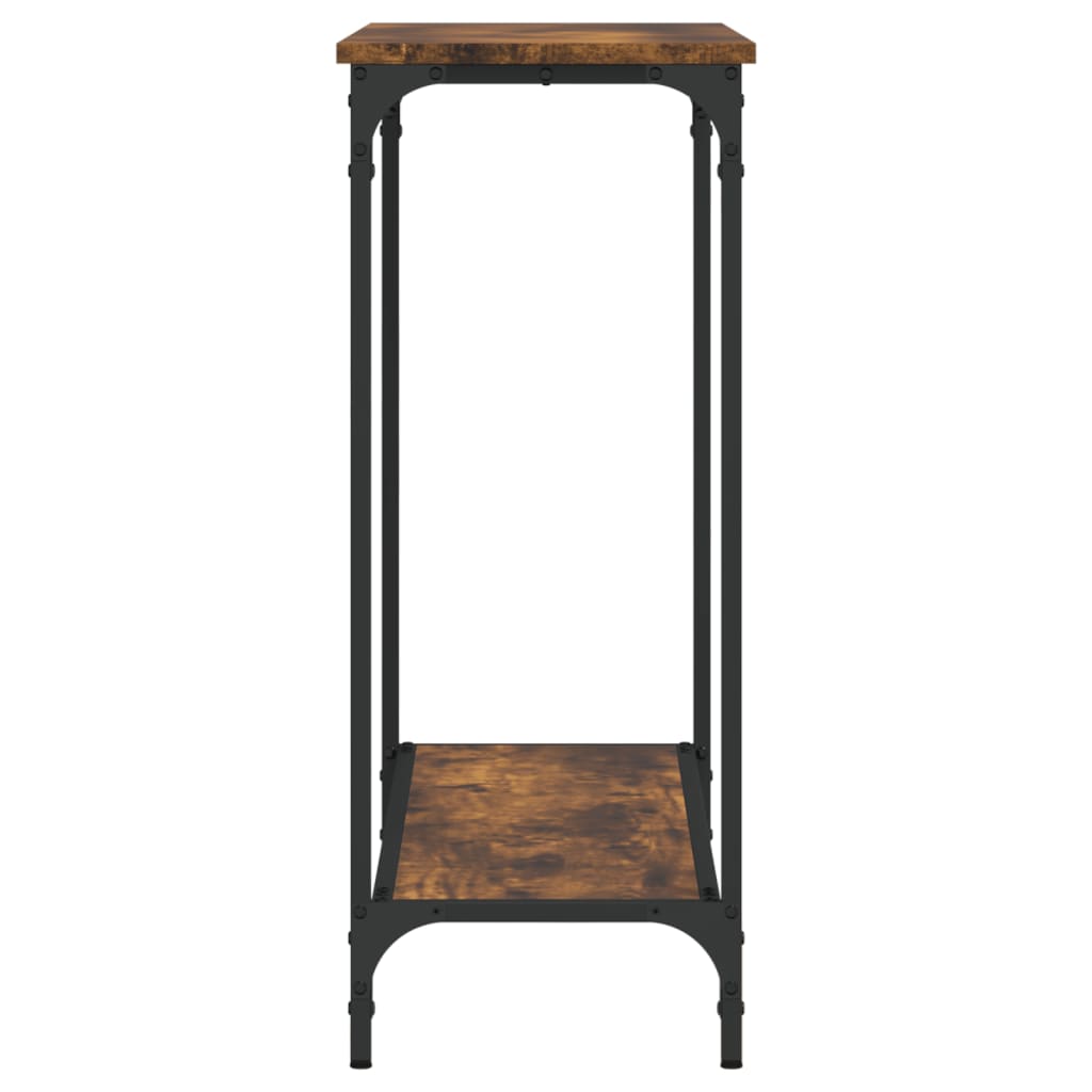 Smoked oak console table 101x30.5x75 cm engineering wood