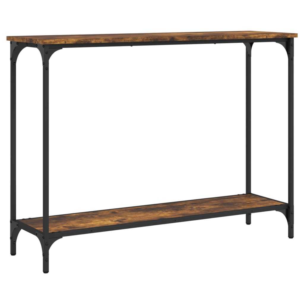 Smoked oak console table 101x30.5x75 cm engineering wood