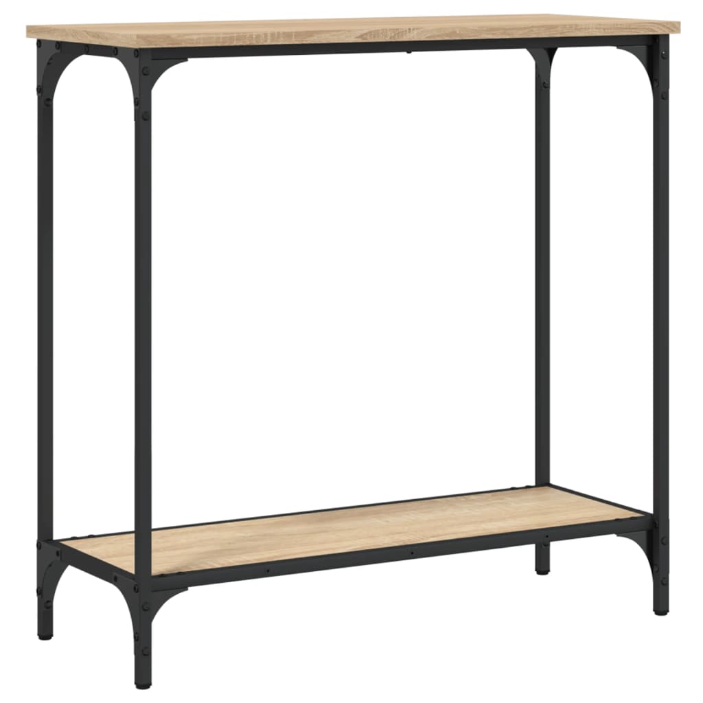 Sonoma oak console table 75x30.5x75 cm engineering wood