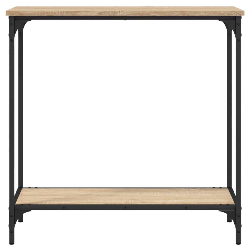 Table console chêne sonoma 75x30,5x75 cm bois d'ingénierie