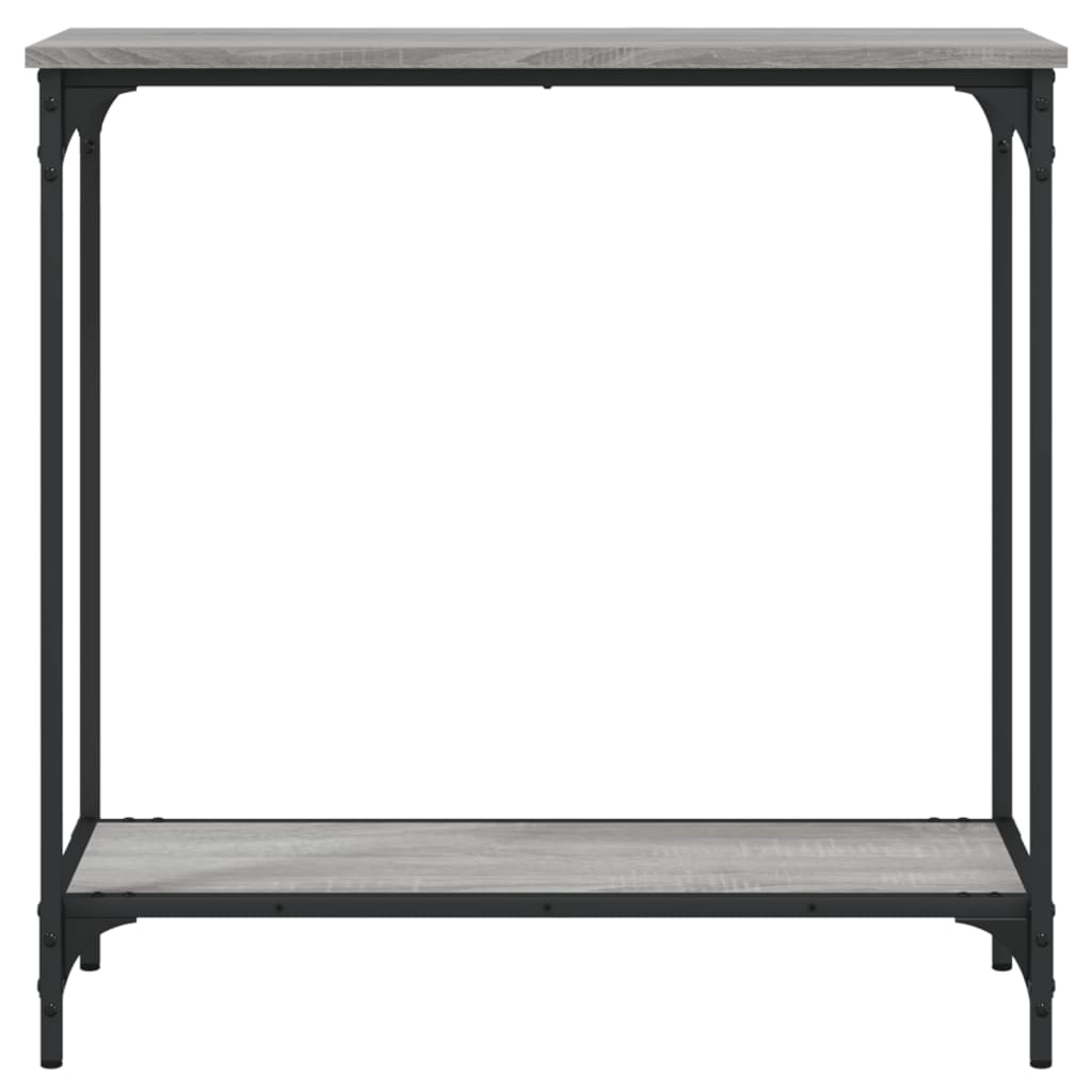Table console sonoma gris 75x30,5x75 cm bois d'ingénierie