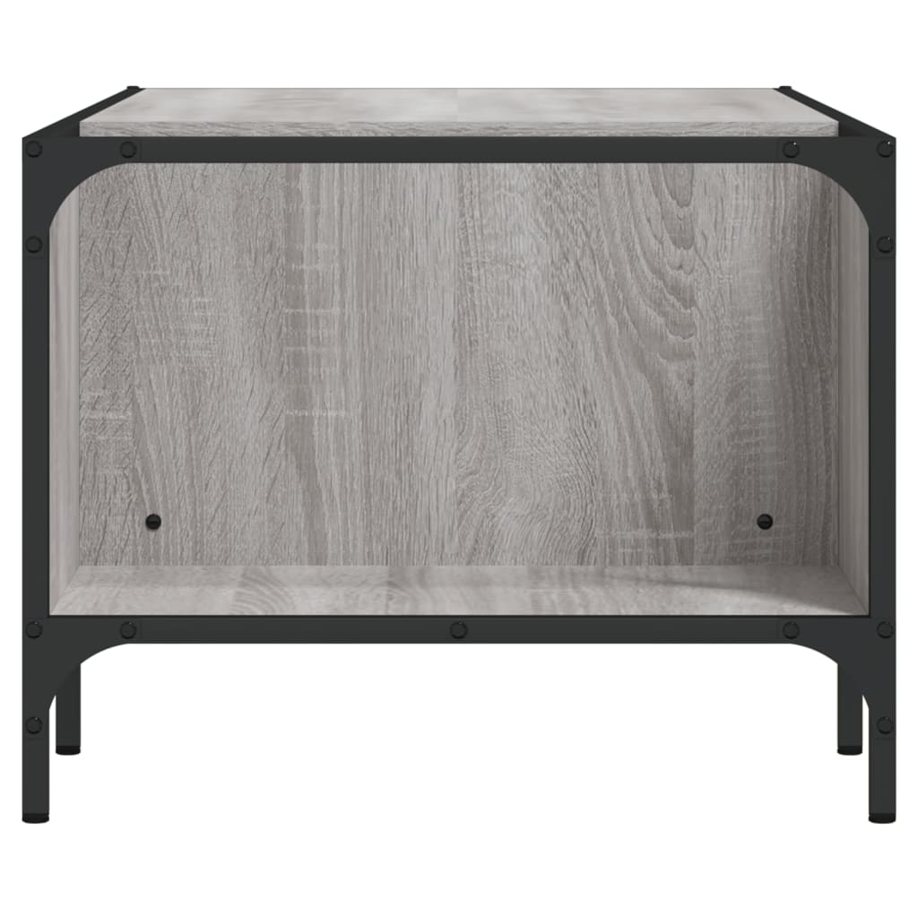 Tavolino con supporto Sonoma grigio 100x51x40 cm